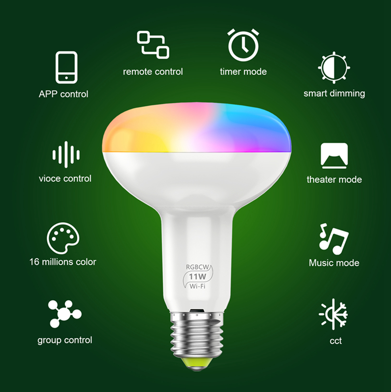 E26e27b22 11w Rgb Led Light Bulbs