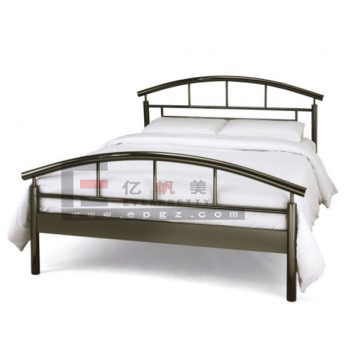 Portable Steel King/Queen Size Home Bed with Mattress