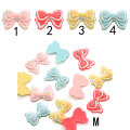 Kawaii Bow Tie Resin Cabochon Girls Hairpin Diy Art Decor Pendant Jewelry Ornament Parts Keychain Making