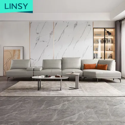 Linsy Italian Leather Sofa: Luxury Brown Sofa on Sale