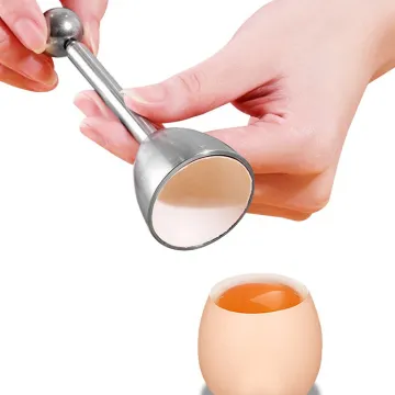 Kitchen Gadgets: Discover the Ultimate Soft and Hard Boiled Egg Cracker - Topper - Egg Tool - Shell Opener - Cutter