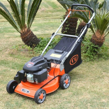 Lawn Mower Imports: 18 Inch 3-in-1 Self-Propelled Petrol Grass Cutter CJ18G3IN1L55 with Loncin Engine