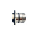 Conector de flange m23 cw masculino 9 pólo