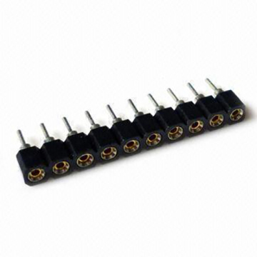 MFHES penyambung soket machined 2.54 mm siri