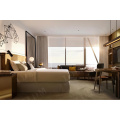 Muebles de dormitorio de hotel de lujo de madera maciza personalizada personalizada
