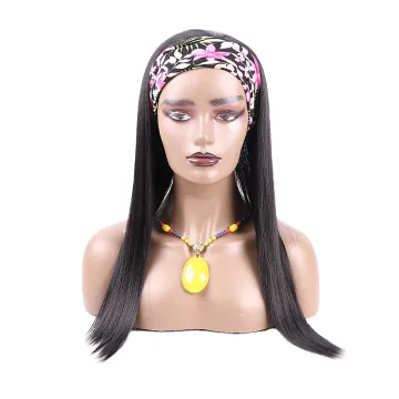 Julianna Silky Straight Body Deep Wave Braid Wig With Headband Attached Curly Synthetic Headband Wigs For Black Women