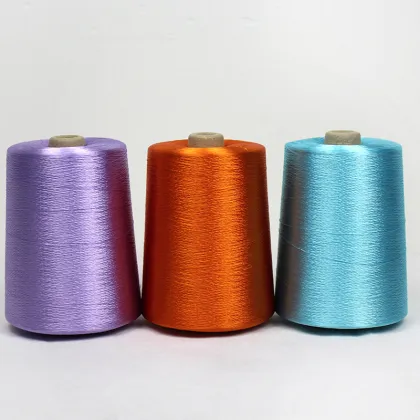  Bright Color 300D/60F 100% Viscose Rayon Filament Tube Yarn 