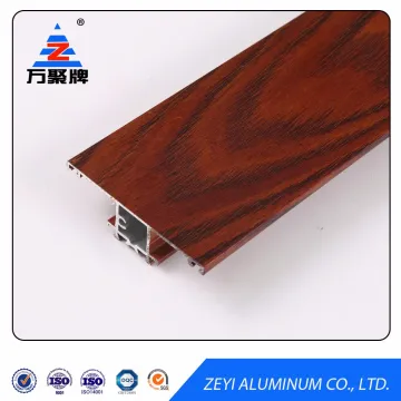 Wood color finish aluminium extrusion profiles for window