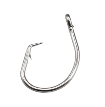 Wholesale 6/0-15/0 Saltwater Bent Strong  Circular Fishing Jig Hooks Rust-proof Stainless Steel Fishing Hook