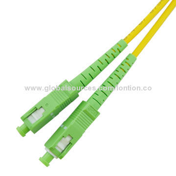 9/125 SM Simplex APC Fiber-optic Cable with Low-return Loss, Easy Installation