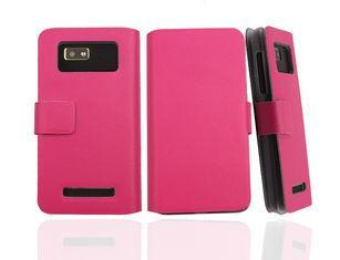Eco-leather HTC Leather Phone Case , Pink Desire 400 Cover