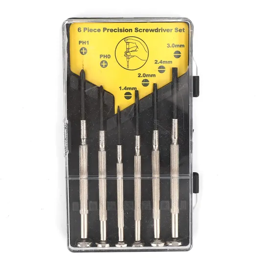 6pcs Mini Precision Screwdriver Set for Electrical and Magnetic Work