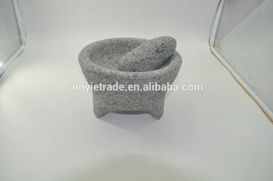 3 legged mortar and pestle set, mexican style stone mortar, mexician molcajete, granite mortar and pestle set, molcajete