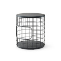 black round unique side table