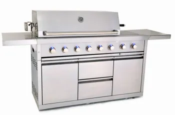 Full 304ss 8 Burner Gas BBQ Grill with Aga and CE Certificate