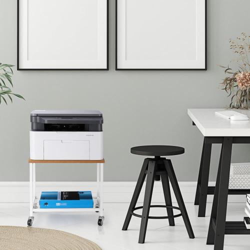 2-Layers Home Printer Stand with Storage Shelf