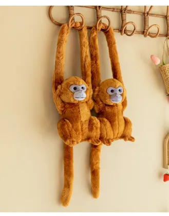 Wholesale Custom Golden Monkey Stuffed Toys with Long Arms and Legs