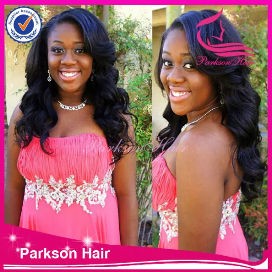 Natural color wig cheap indian remy hair wig body wave 100% human hair wig