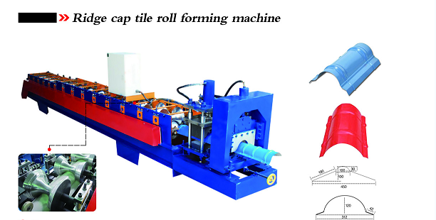 Ridge cap tile roof sheet roll forming machine