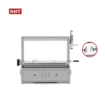 304 Stainless Commercial BBQ Grill Argentinian Barbecue Grill Wood Fired Charcoal Grill