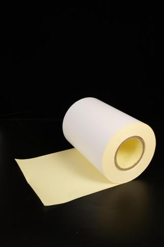 Papel de goma de papel libre de madera Papel amarillo permanente a base de goma