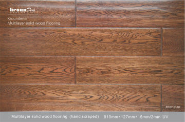 Natural Vertical Glossy Multilayer Flooring , Grade A Solid Wood Floor