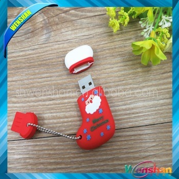 The Christmas shoes shape usb flash drive