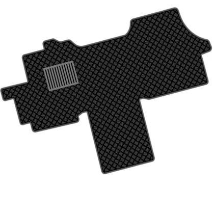 Black Rubber All Weather Floor Mats for Dodge Ram ProMaster 2014-2022 1500 2500 3500