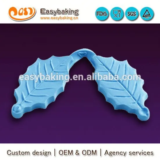 Wholesale custom large holy leaf cake decorating molds cake fondant silicone mold