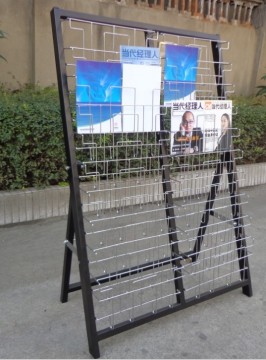Solid Metal Racks for Displaying Newspapers and Magazine