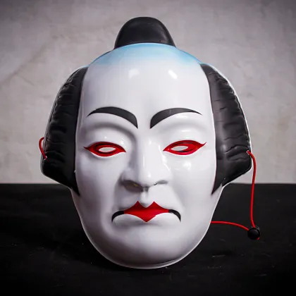 japanese kabuki geisha full face pvc