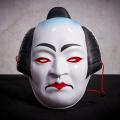 gueixa japonesa kabuki rosto inteiro pvc