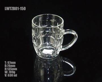 Glass Cup with Handle (LWTZB01-150)