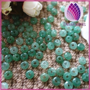 8mm wheel green aventurine spacer beads