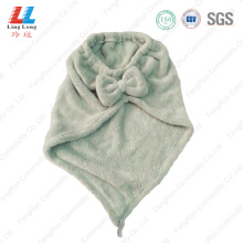 Light conducive hair washing towel headband