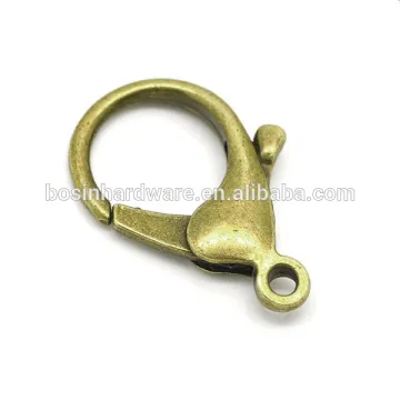 Fashion High Quality Metal 35mm Antique Brass Big Lobster Clasp