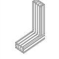 H t slot extrusion profile industrial aluminium profile