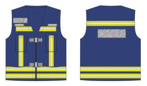 Flame Retardant functional reflective vest