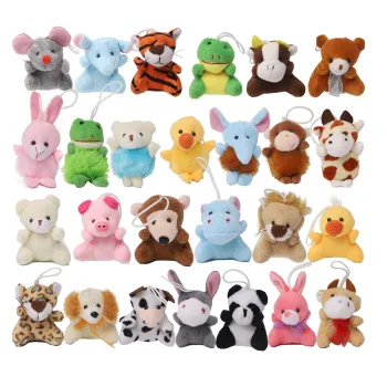 Hot Selling Custom Anime Plush Toy Keychains: Cute Mini Animals for Kids in Bulk
