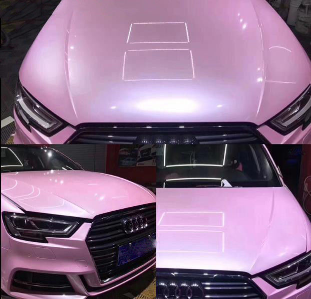 PVC Sticker Pink Vinyl Wrap Sheets For Cars 150mic Decorative Wrap 1