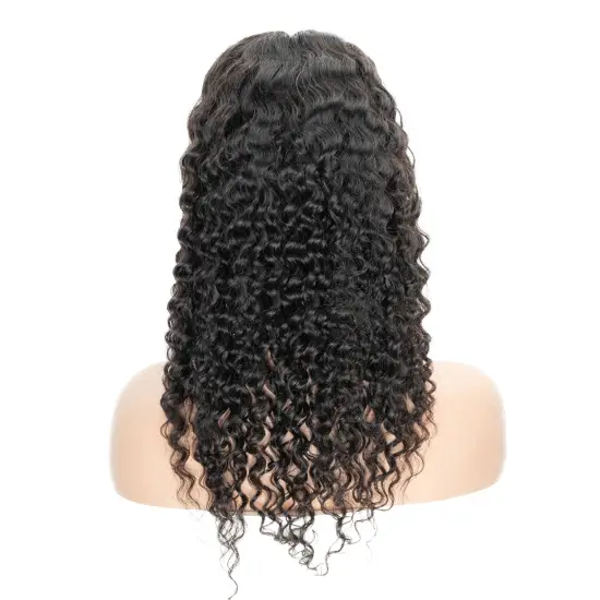 Factory Direct Sale Frontal Cheap Man 13X6 Curly Human Hair Front  Virgin Wig Hd Lace Pre Plucked