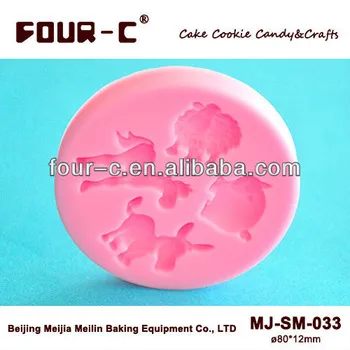 Farm Animals silicone moulds for fondant art,mold decorating,craft mold