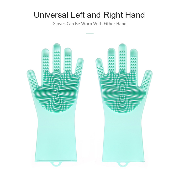 Dishwashing Gloves with Wash Scrubber