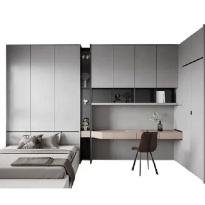 Custom Bedroom Furniture: Tatami Bed with Wardrobe and Storage