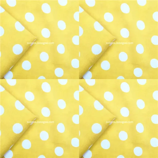 Ladies Cloth 100% Rayon Dot Printed Shirts Fabrics