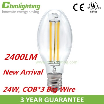New Style CE ROHS listed new fashion 2400lm 24w Metal halide led replacement filament bulb