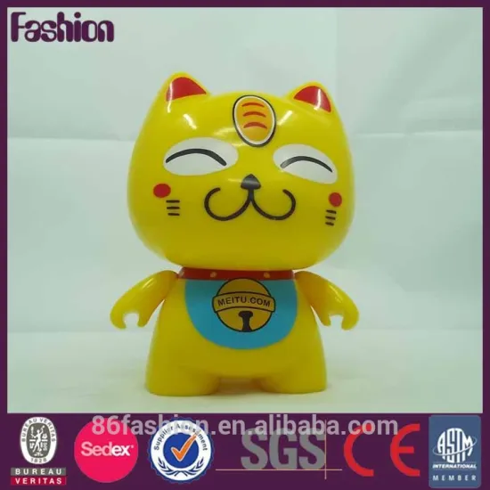 Make custom fashion cat movable action figure, plastic toys action figure