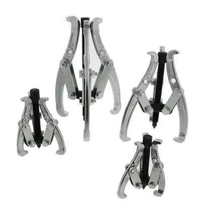 Gedore Style Puller Set: 3in, 4in, 6in, and 8in 3-Arm Pullers