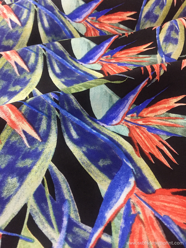 Rayon Poplin Air-jet 45s Printing Fabric Broad Width