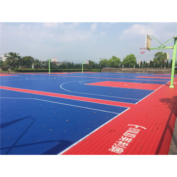 todo el clima jugando al aire libre baldosa de baloncesto